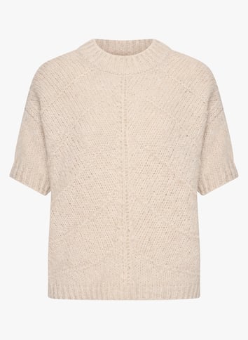 Straight round-neck knit sweater BY BAR Black